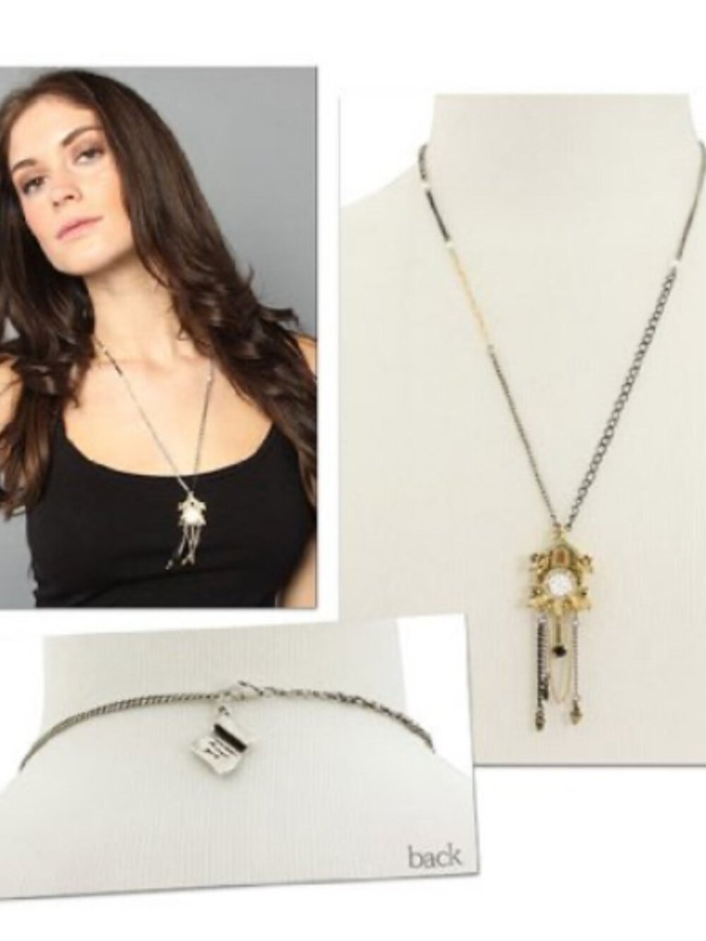 Disney Couture Pinocchio Cuckoo Clock Necklace-Worn Once Like New!